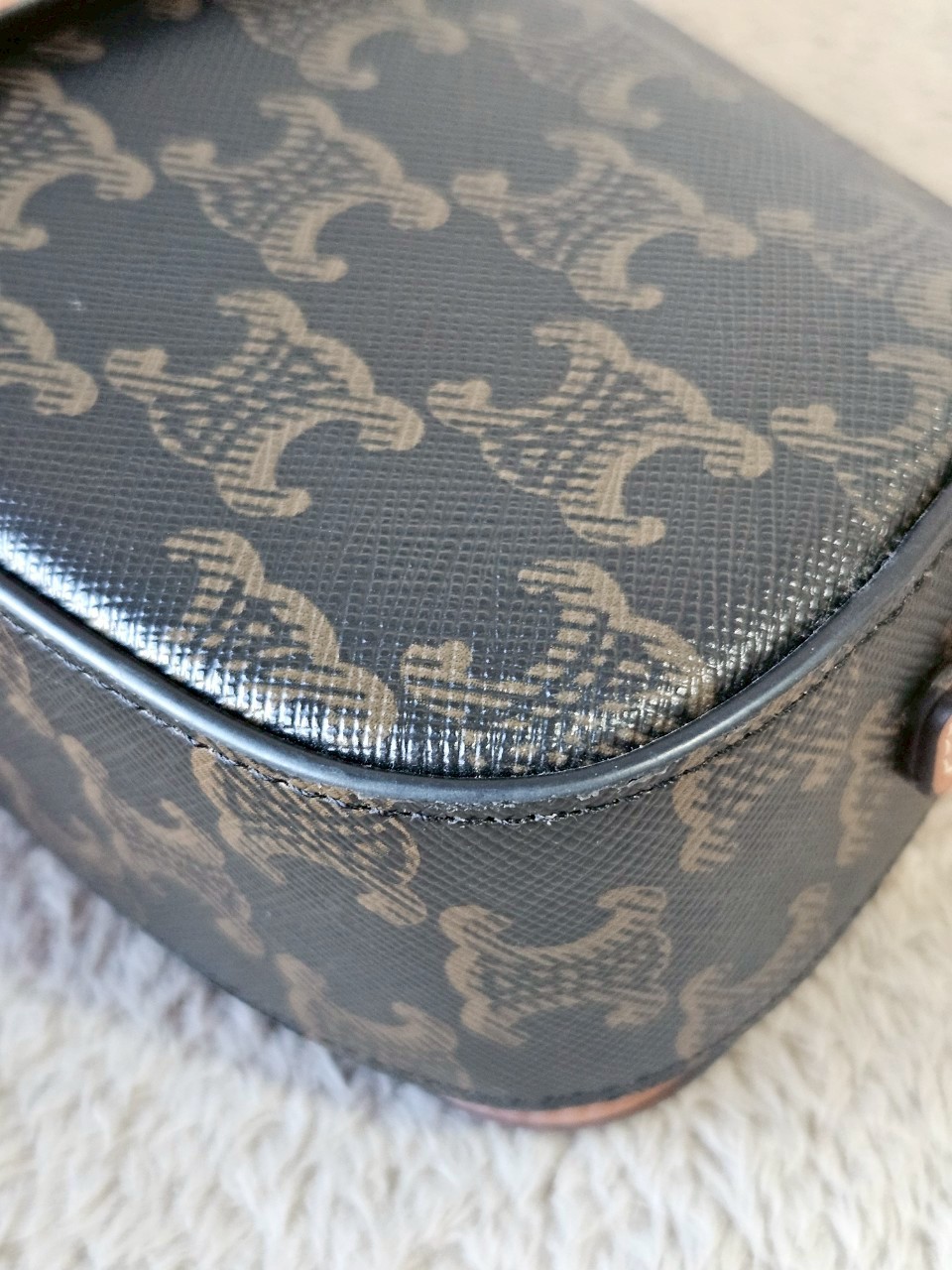 Celine Clutch on Strap Tabou Tan