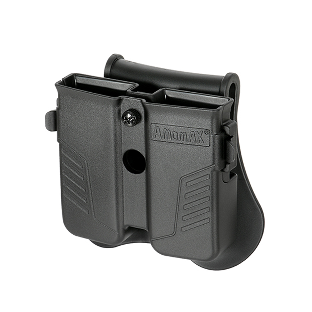 AMOMAX Universal Double Magazine Pouch (Black)