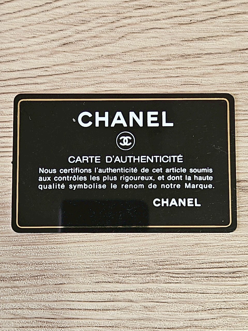 Chanel Boy Card Holder ดำทอง