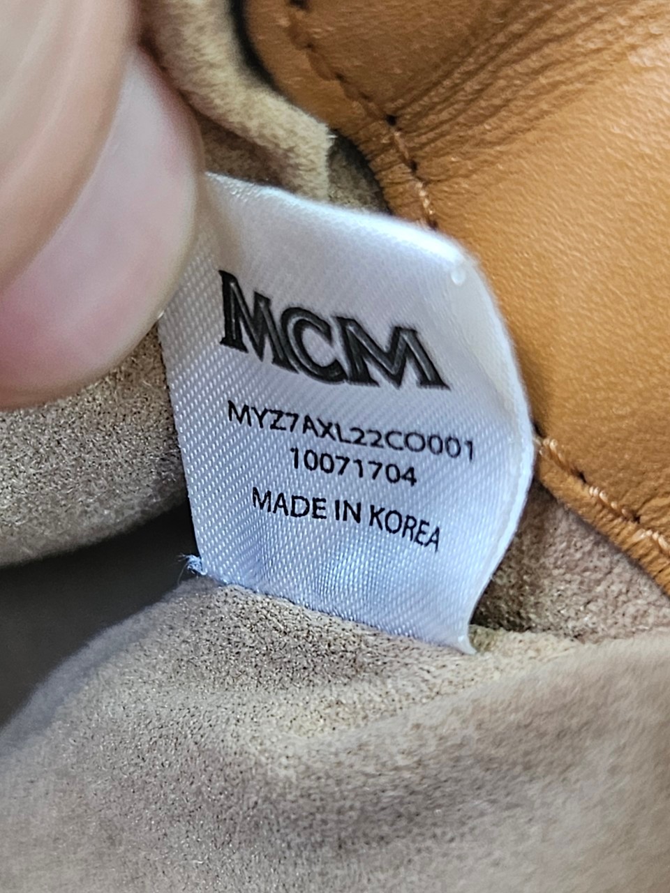 MCM Rabbit Top Zip Crossbody