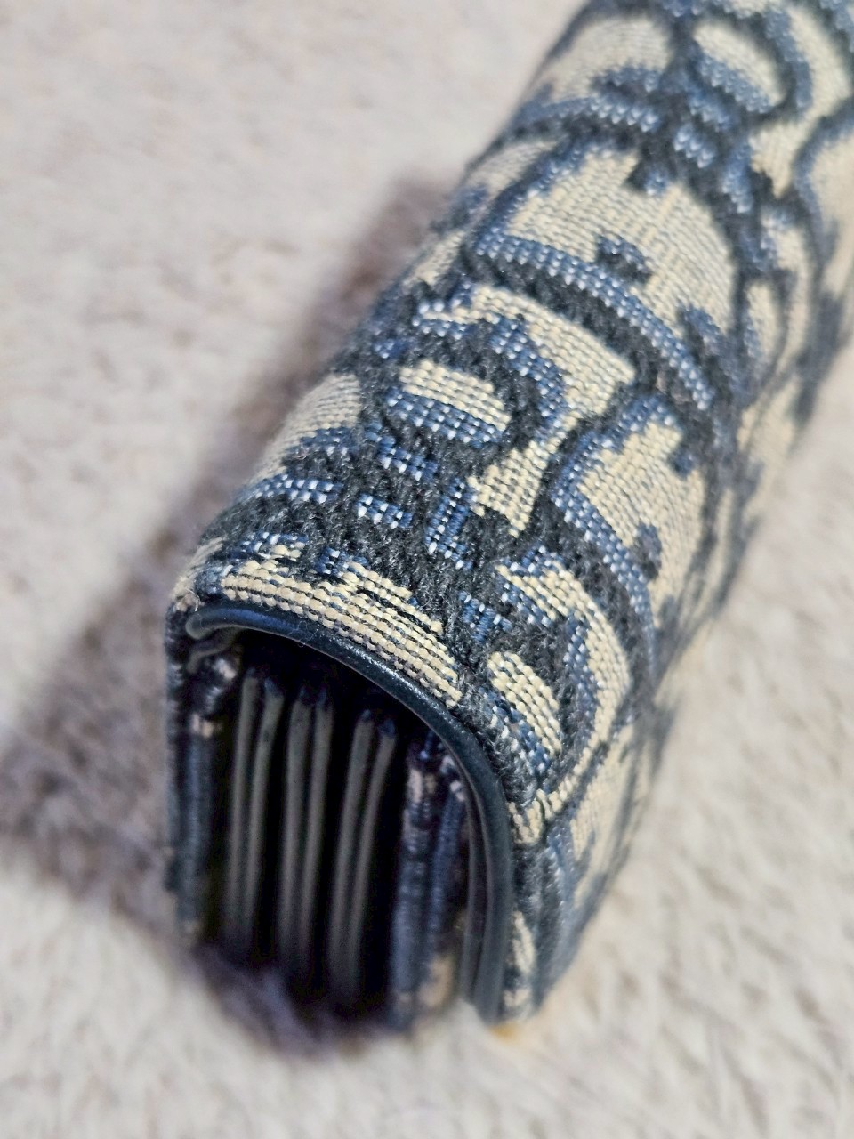 Dior Saddle 5 Gusset Card Holder Blue Dior Oblique Jacquard