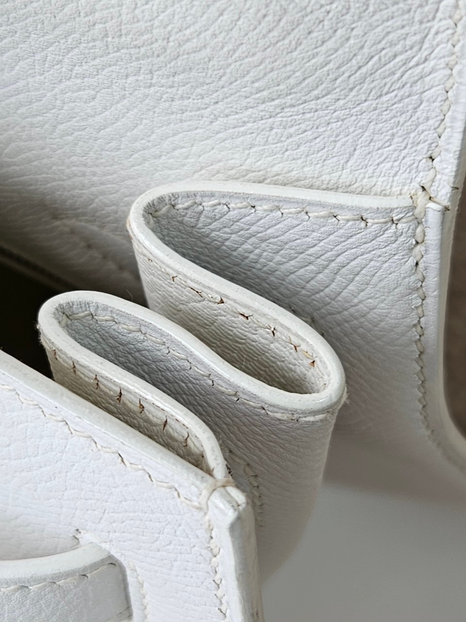 Hermes K32 Blance Epsom PHW stamp K