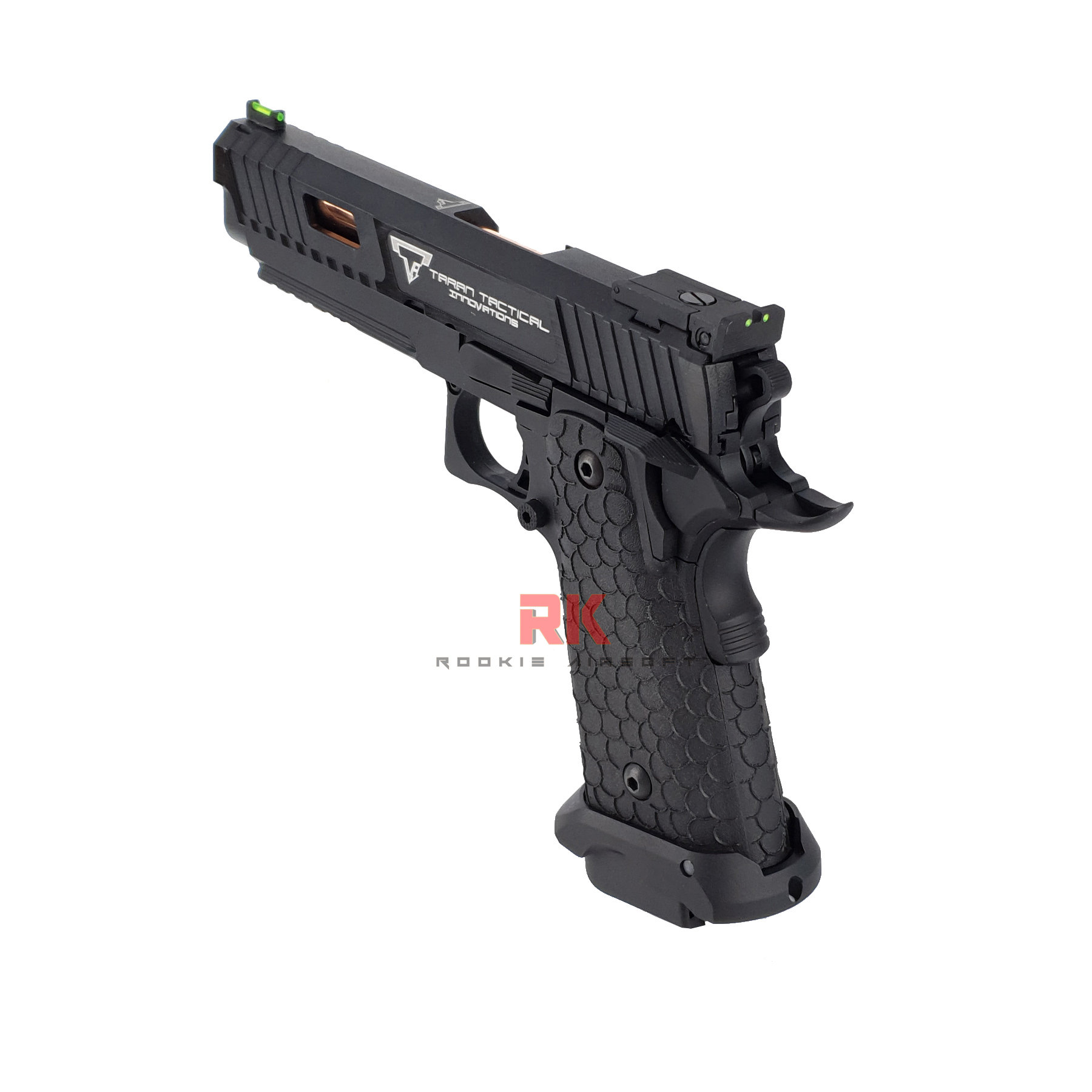SRC John Wick 3 TTI STI 2011 Combat Master Dual Magazines (Green gas + Co2) GBB - Black