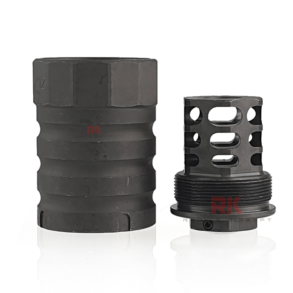 5KU 360 X12 Muzzle Brake with Blast Shield 14mm CCW (5KU-338)