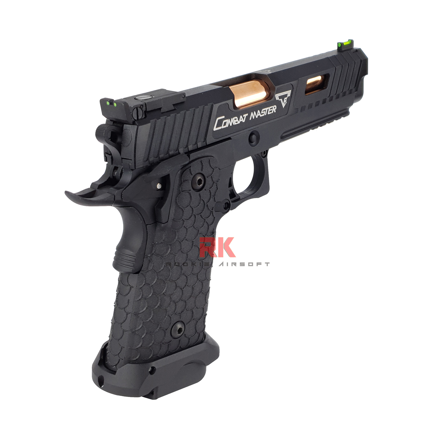SRC John Wick 3 TTI STI 2011 Combat Master Dual Magazines (Green gas + Co2) GBB - Black