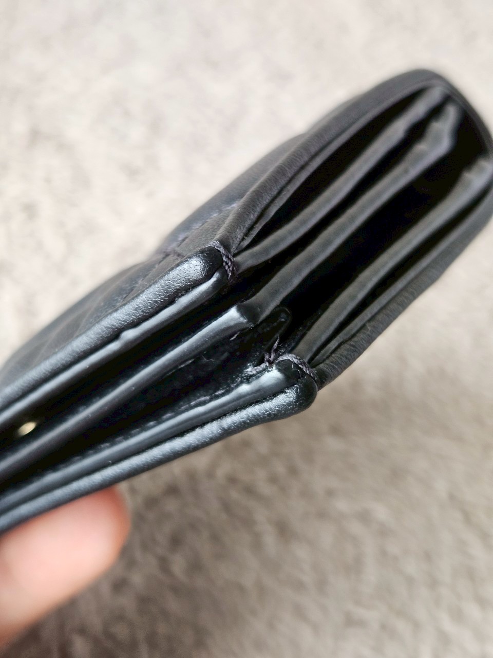 Dior Lady Dior Medium Wallet Lambskin Black