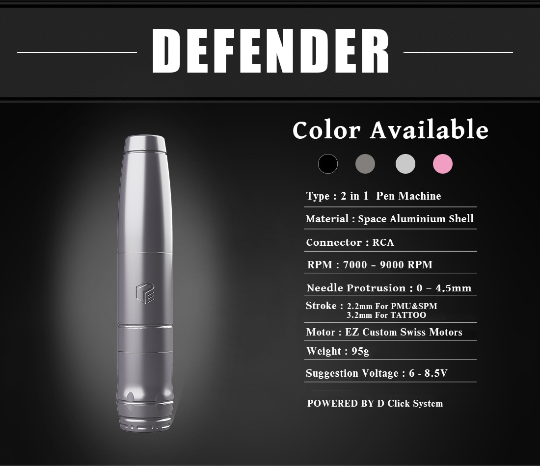 เครื่องสักปากกา Defender 2-In-1 BY EZ