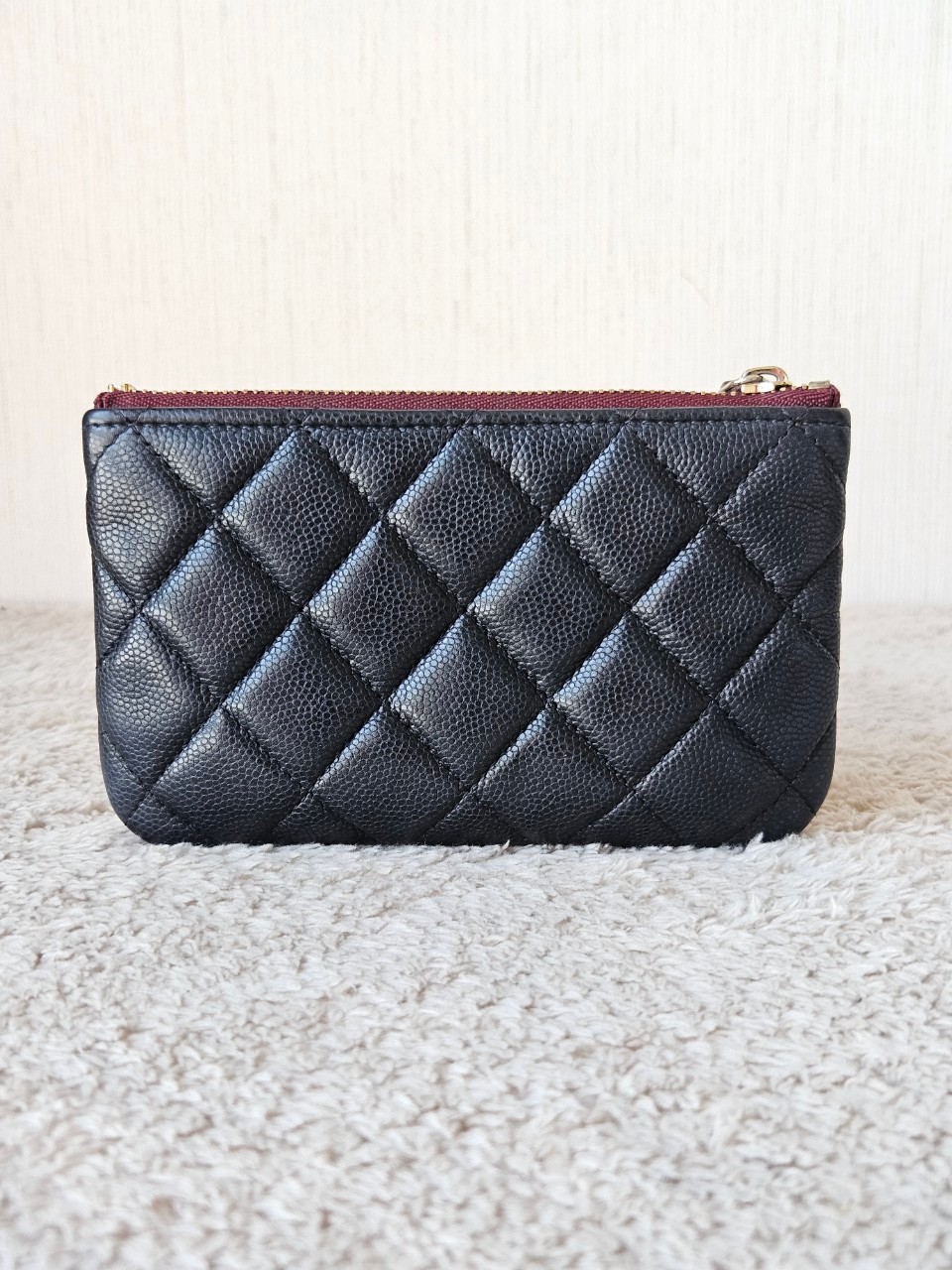 Chanel O Case Black Cavier GHW