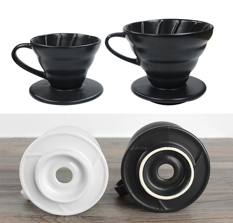 Ceramic coffee dripper 1-2 cup-Single Drip-Cone shape-