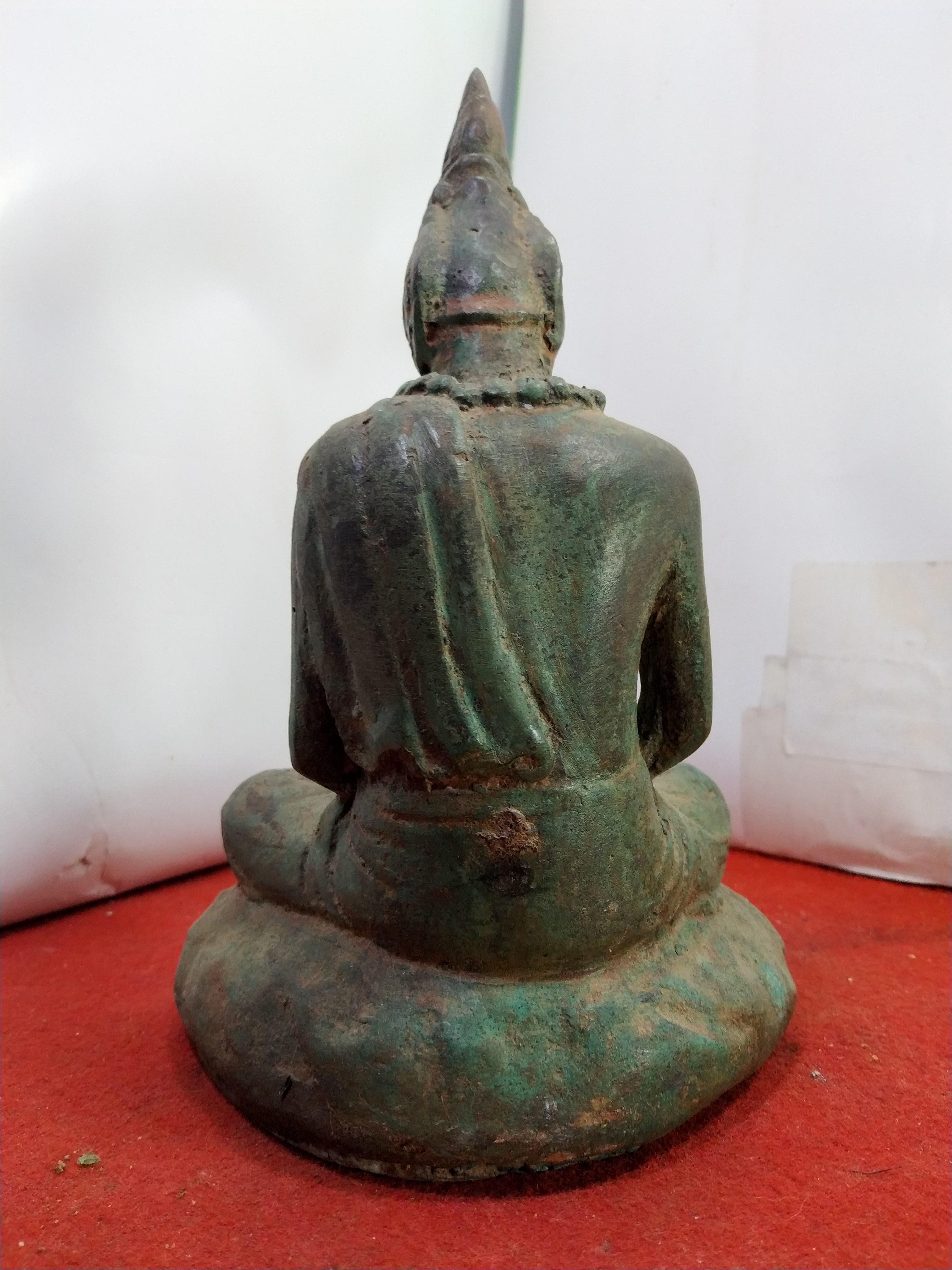 ปู่ฤาษีนาคา (ฤาษีภุชงค์) หน้าตัก 5 นิ้ว เนื้อโลหะสำริด