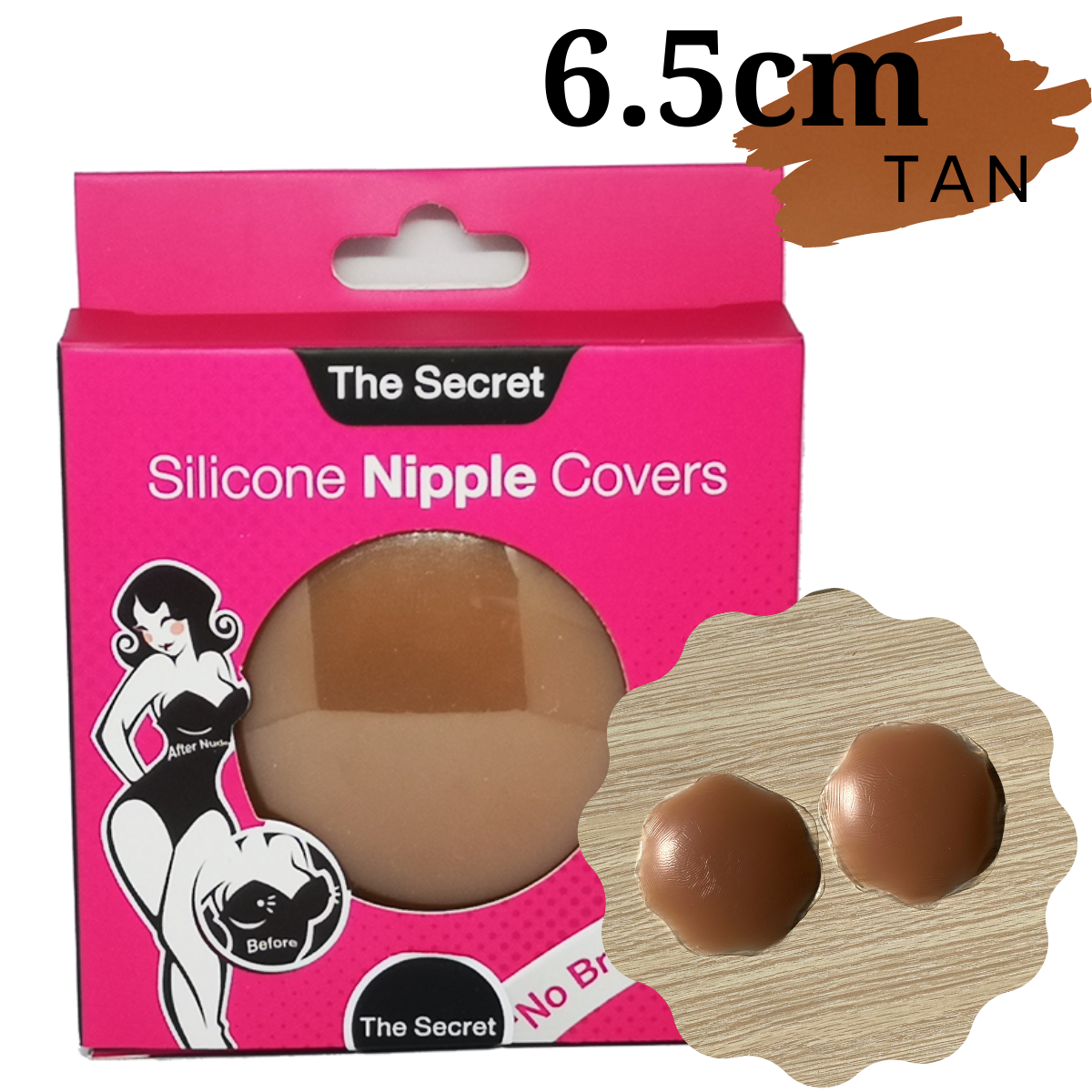 ซิลิโคนแปะจุก ที่ปิดหัวนม แปะหัวนม ปิดจุกนม เนื้อเจลทรงดอกไม้ขนาด 6.5cm และเนื้อด้านทรงวงกลมขนาด 8cm ซิลิโคนปิดจุก