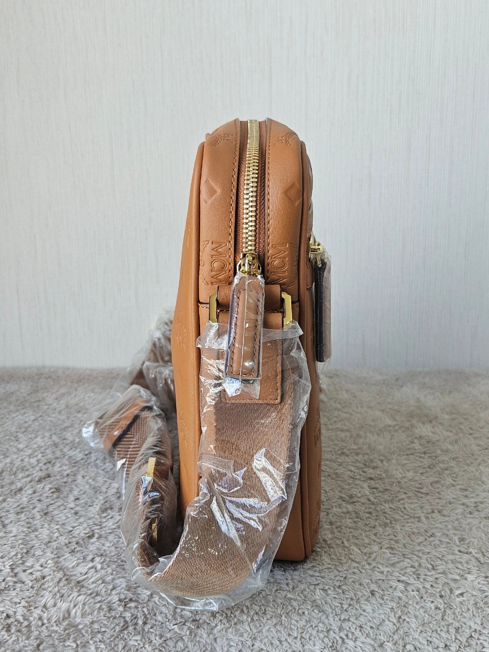 MCM Klassik Leather Crossbody Mini Bag