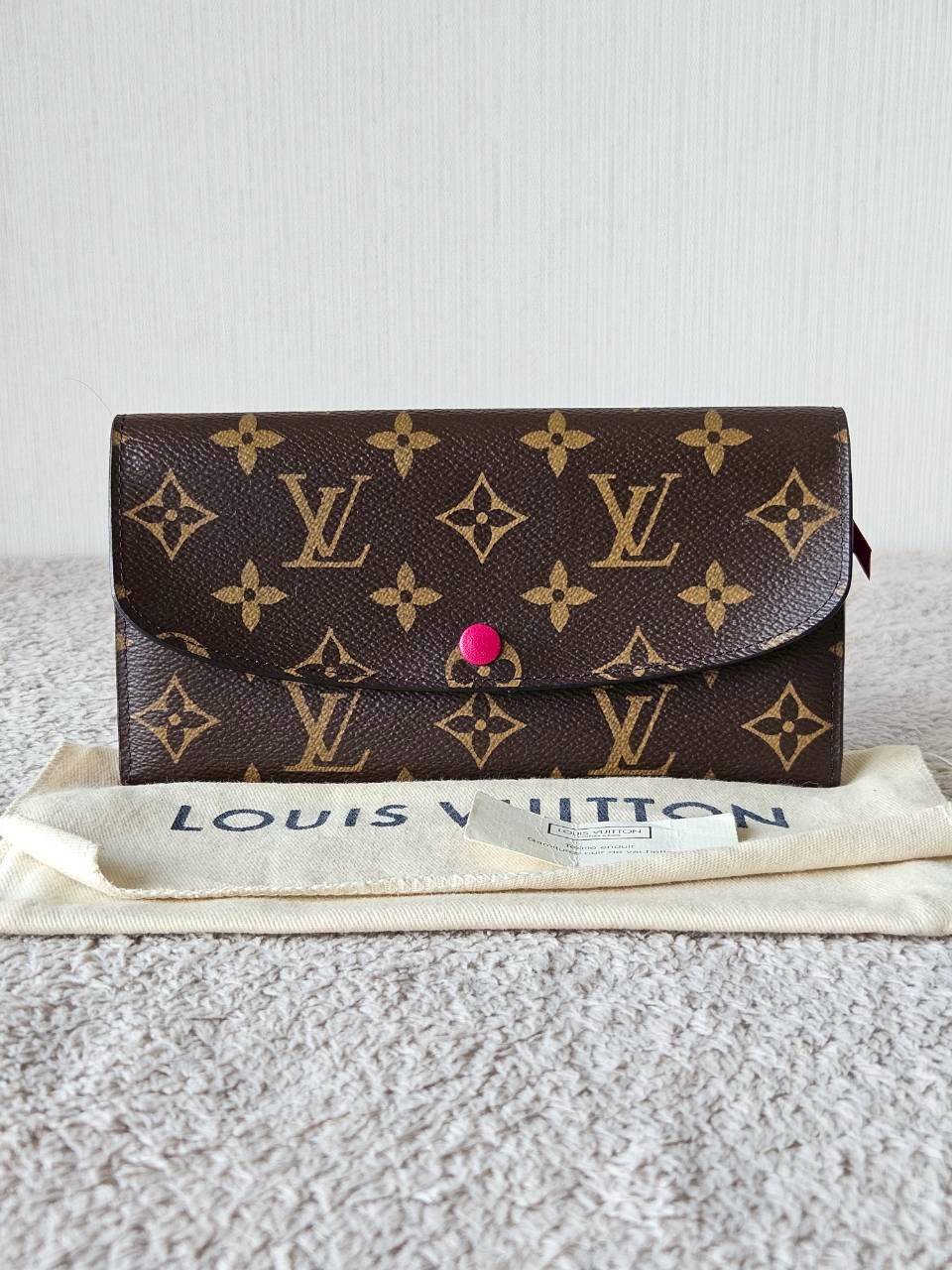 LV Emilie Mono Fuchsia Wallet