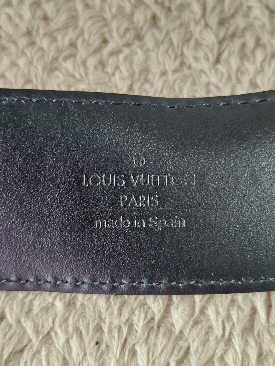 LV M9808 100/40 Initiales Damier Graphite Belt