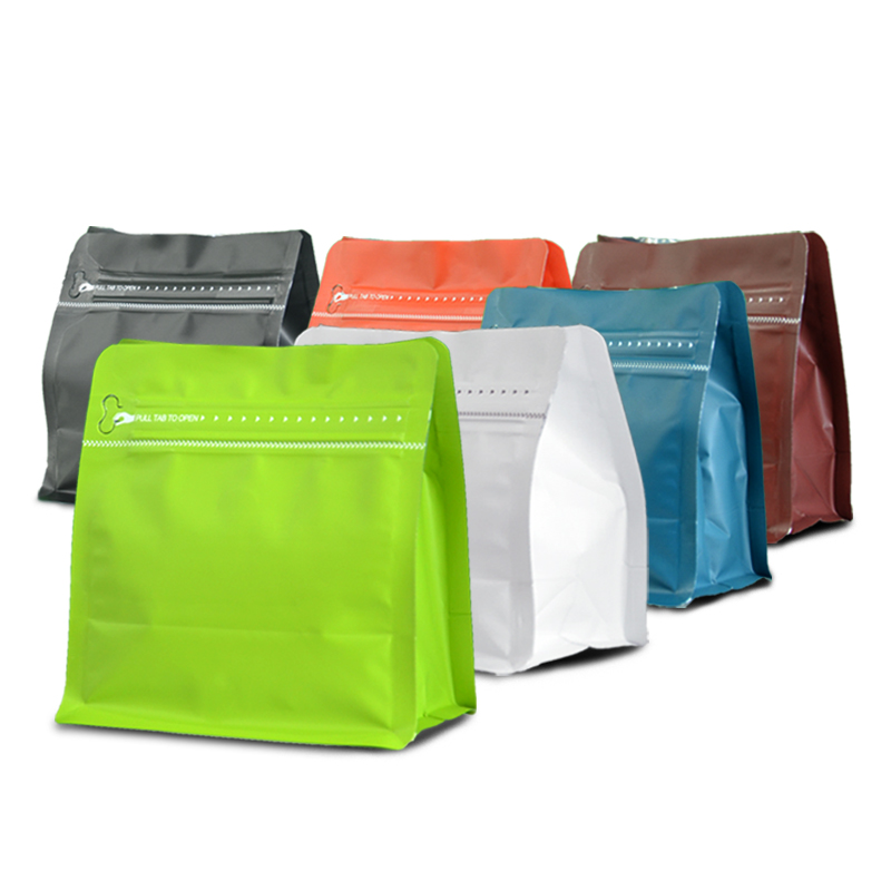 ถุงกาแฟ ถุงซิปล็อค WIDE SERIES 250g ติดวาล์ว ขยายข้าง ตั้งได้ (50ใบต่อแพ็ค)