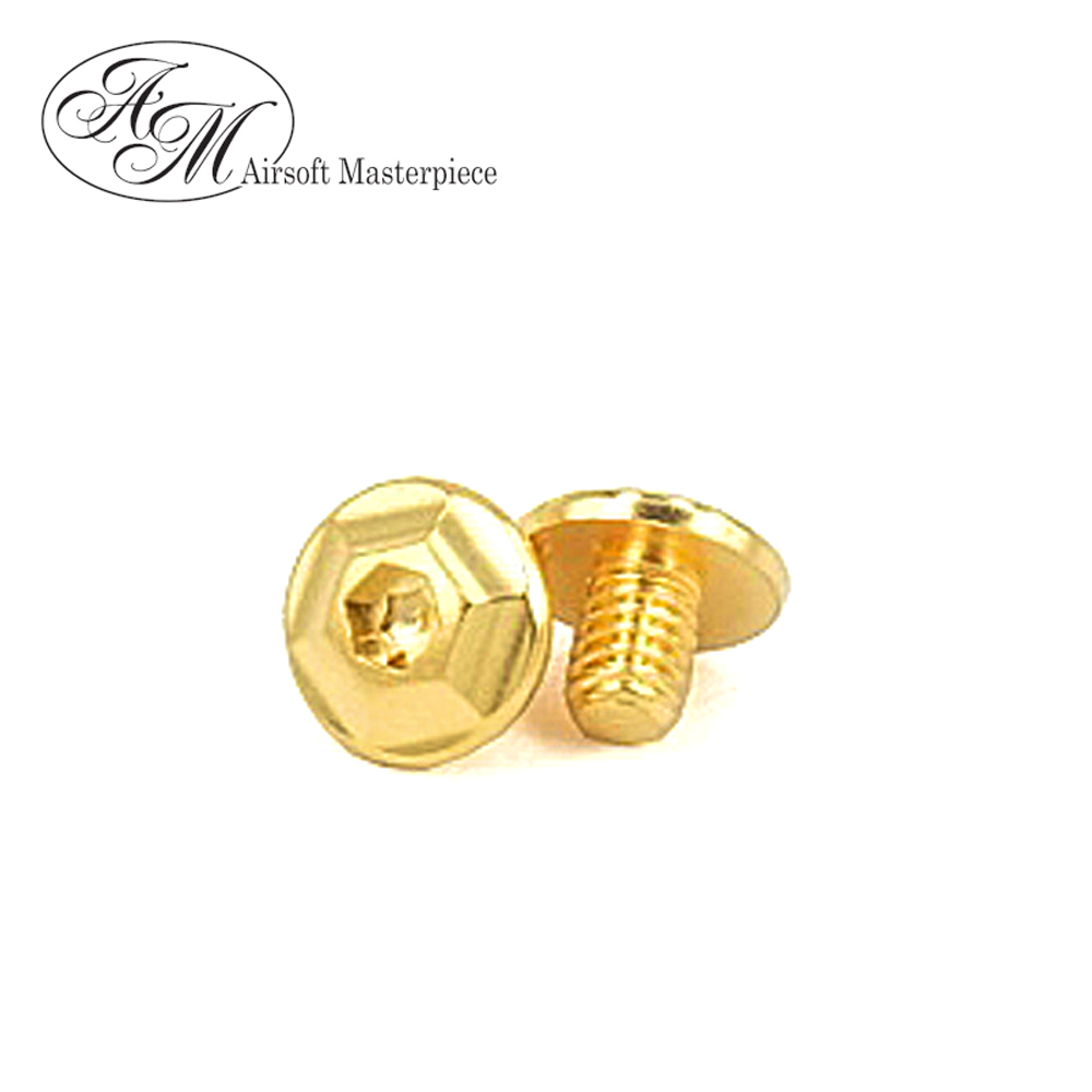 Airsoft Masterpiece Steel Infinity Ver.1 Grip Screw for Hi-CAPA (Gold)
