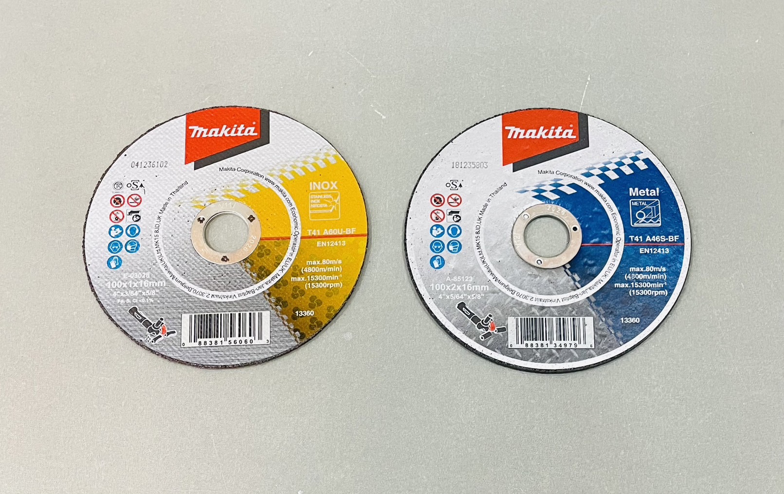 แผ่นตัดเหล็ก - สแตนเลส 4" x 1มิล Makita E-03028