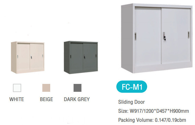 ตู้เหล็กเก็บเอกสารบานเลื่อนทึบ ST-09