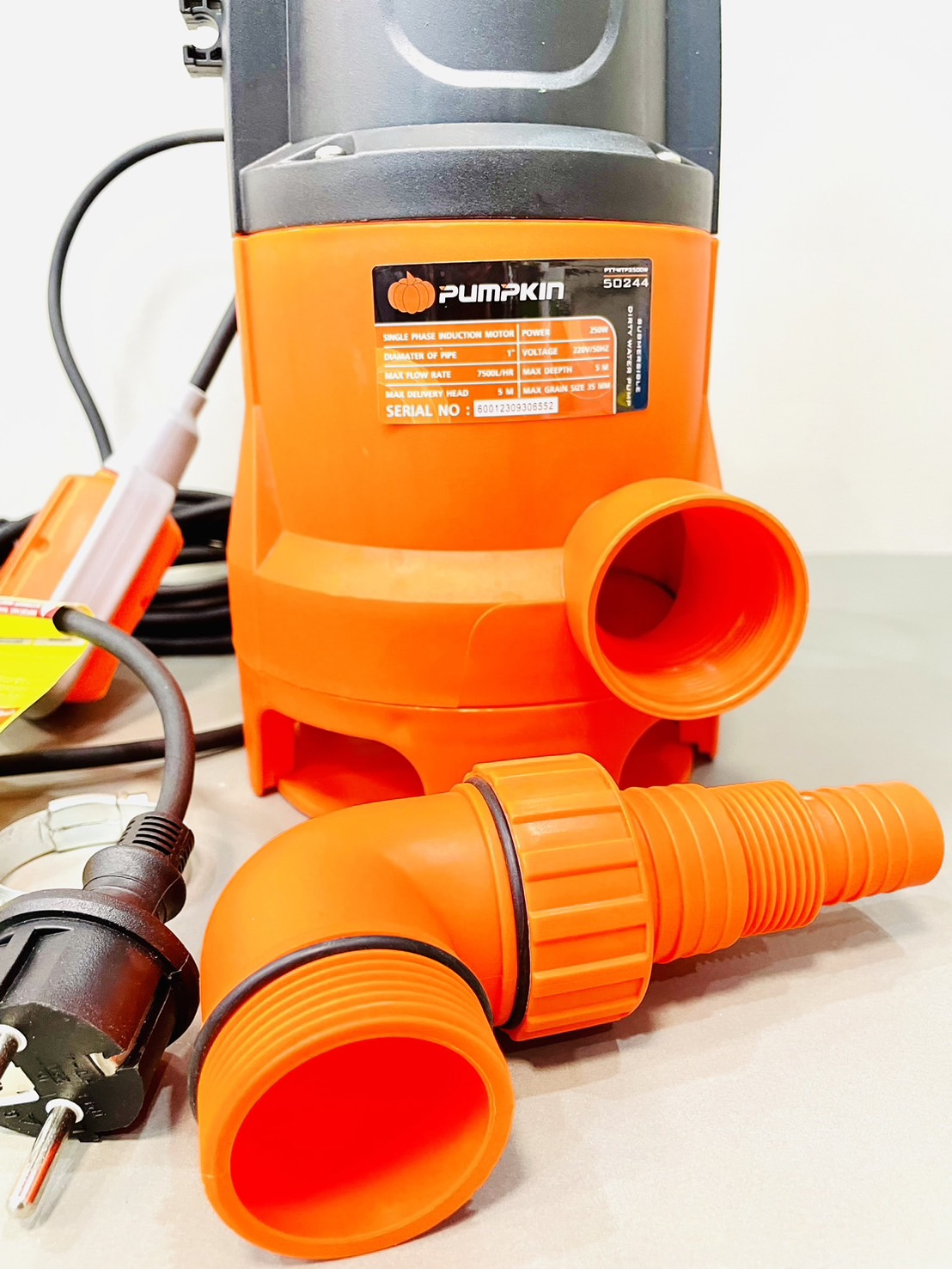 ปั๊มแช่ ดูดน้ำดี/น้ำเสีย 250w พัมคิน WTP250DW