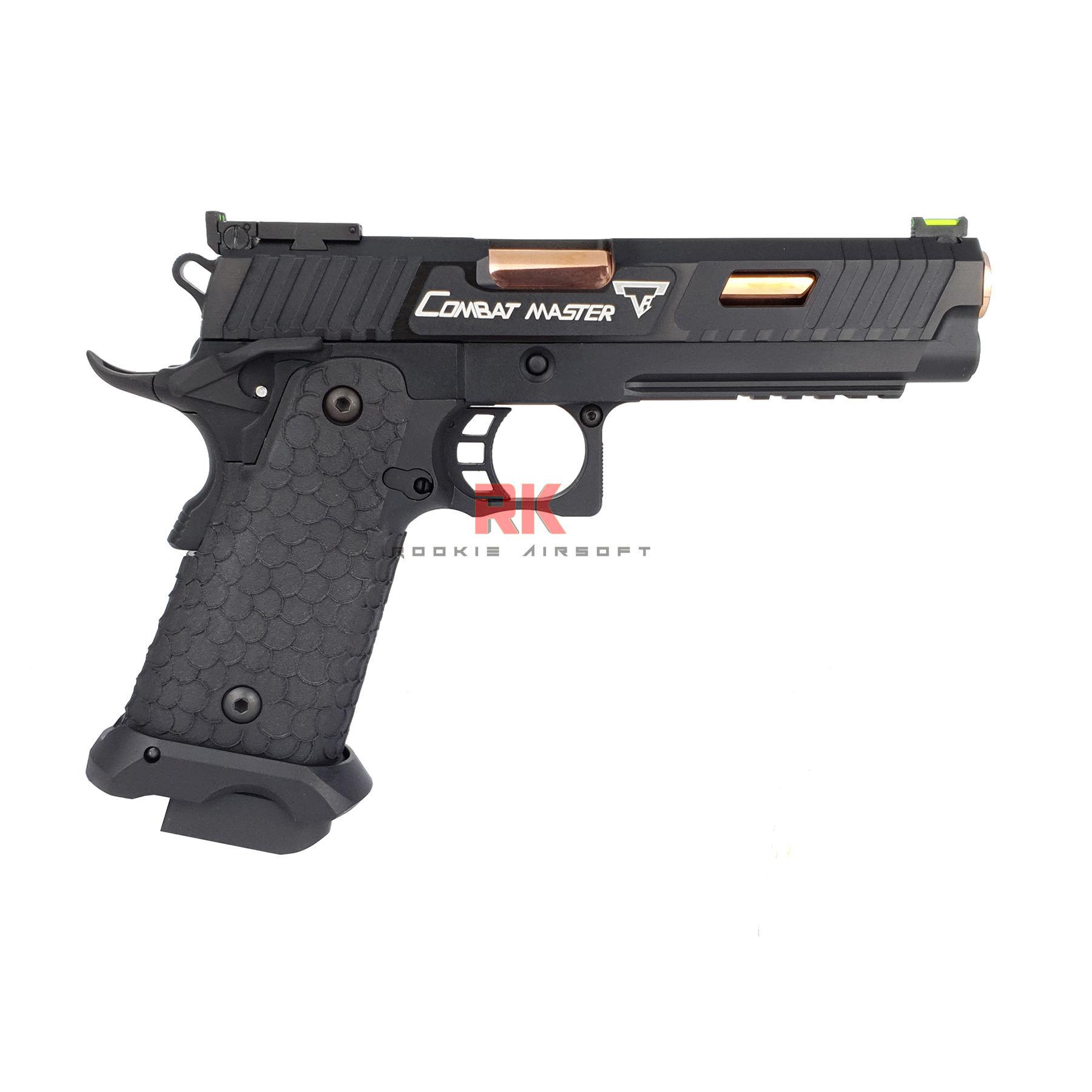 SRC John Wick 3 TTI STI 2011 Combat Master Dual Magazines (Green gas + Co2) GBB - Black