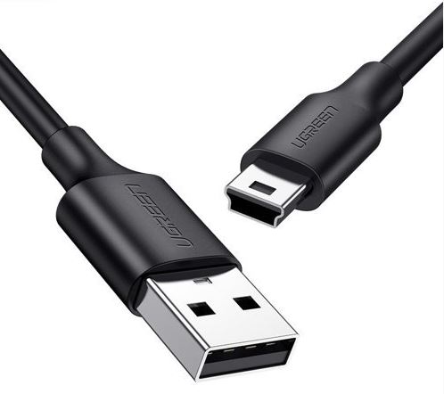 UGREEN Nickle Mini USB Cable USB 2.0 Type A to Mini B Cable Data Charging Cord Compatible -สีเงิน 3m. 10386