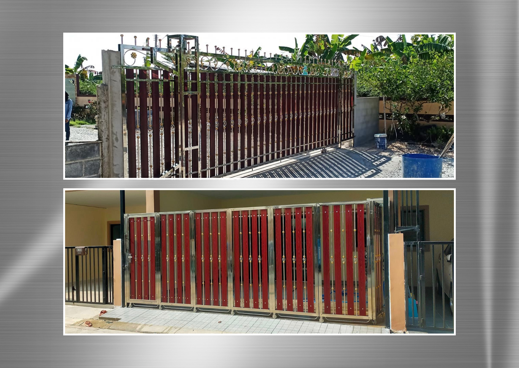 แบบประตูรั้วบ้านสแตนเลส โทร.094-515-7920