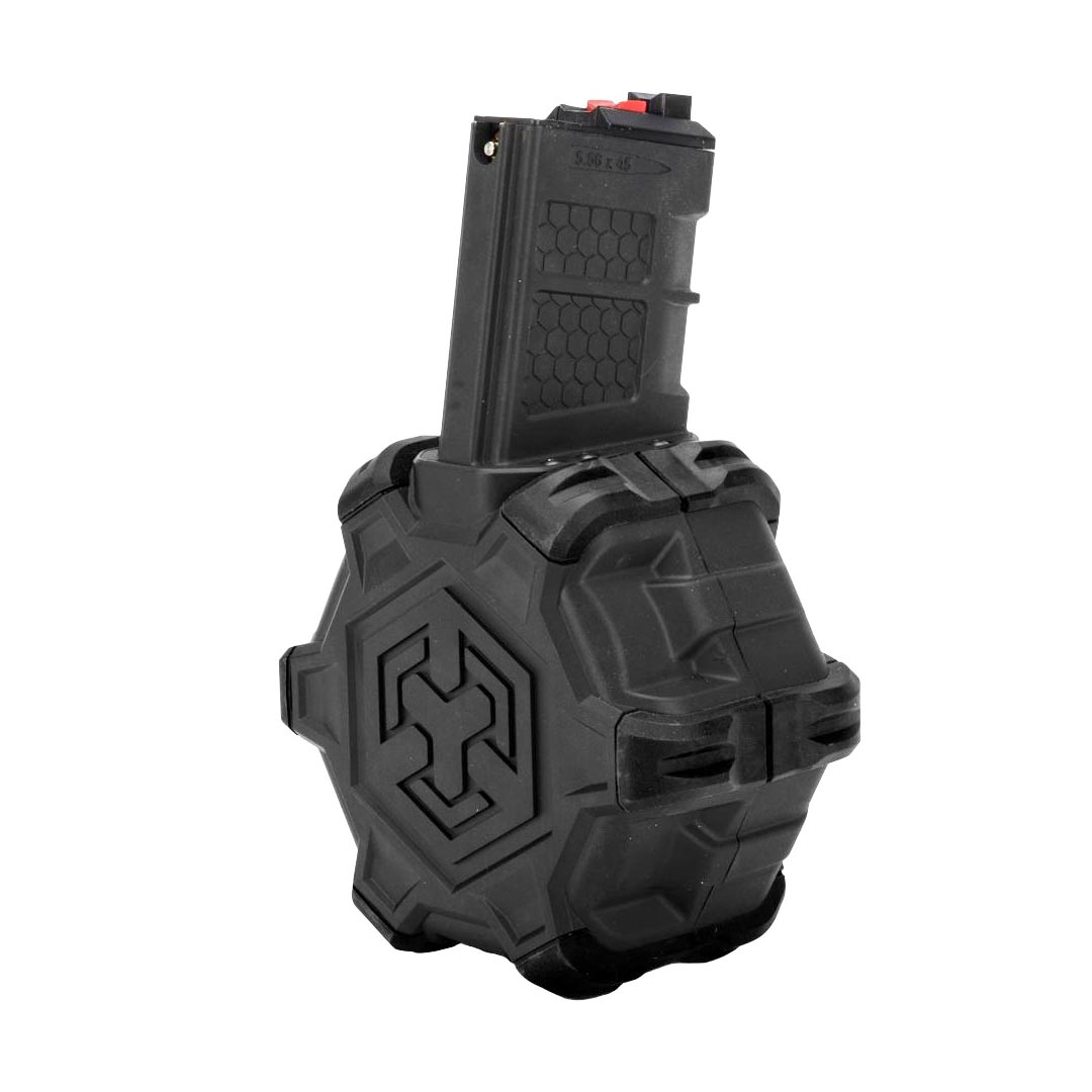 AW 350rds Drum Magazine for AR / M4 GBB (Black)
