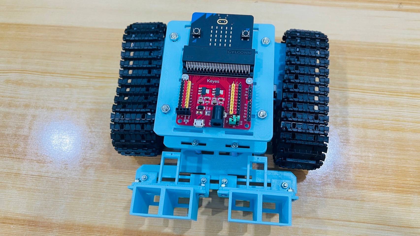 โครงหุ่นยนต์ระดับกลางแบบสายพาน (ไม่รวมบอร์ดควบคุม)