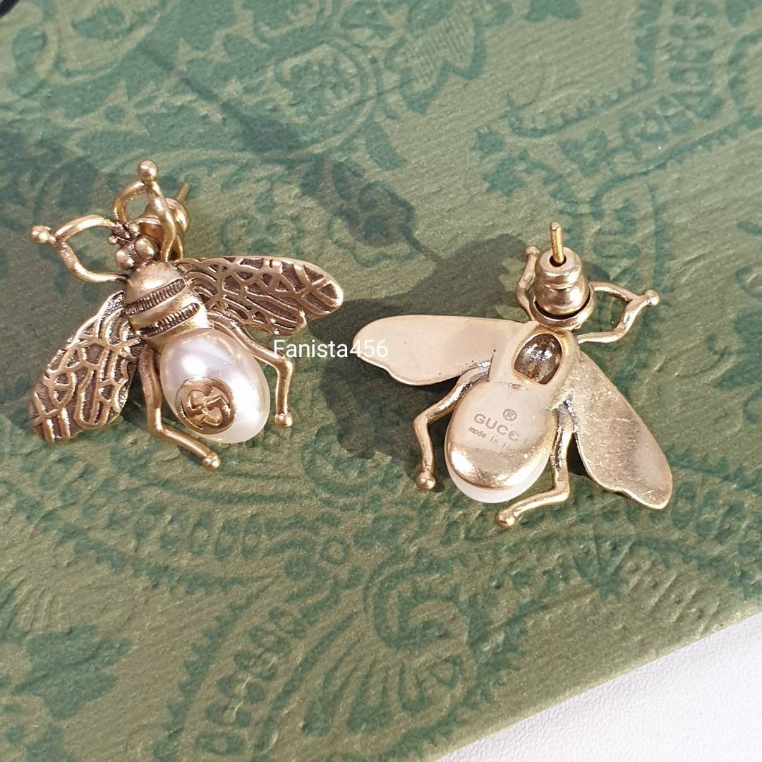 ต่างหู Gucci ต่างหู กุชชี่ ติดหู ต่างหู Gucci ผึ้ง งานไฮเอน 1:1