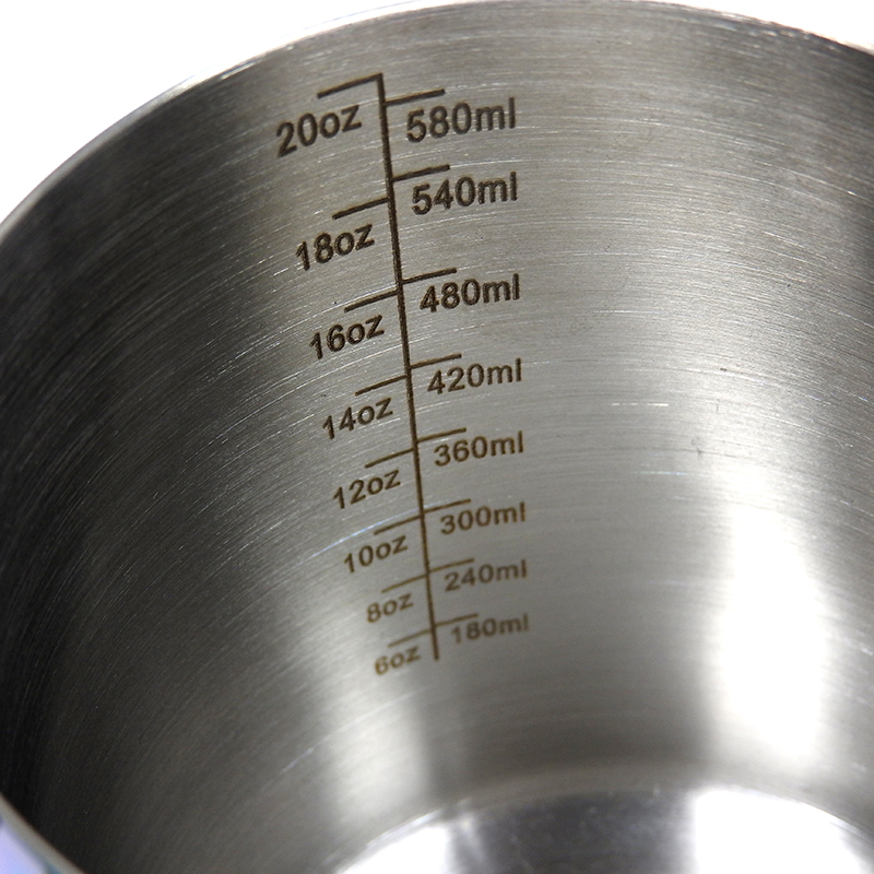 APRESSO เหยือกตีฟองนมสแตนเลส 600CC สีรุ้ง