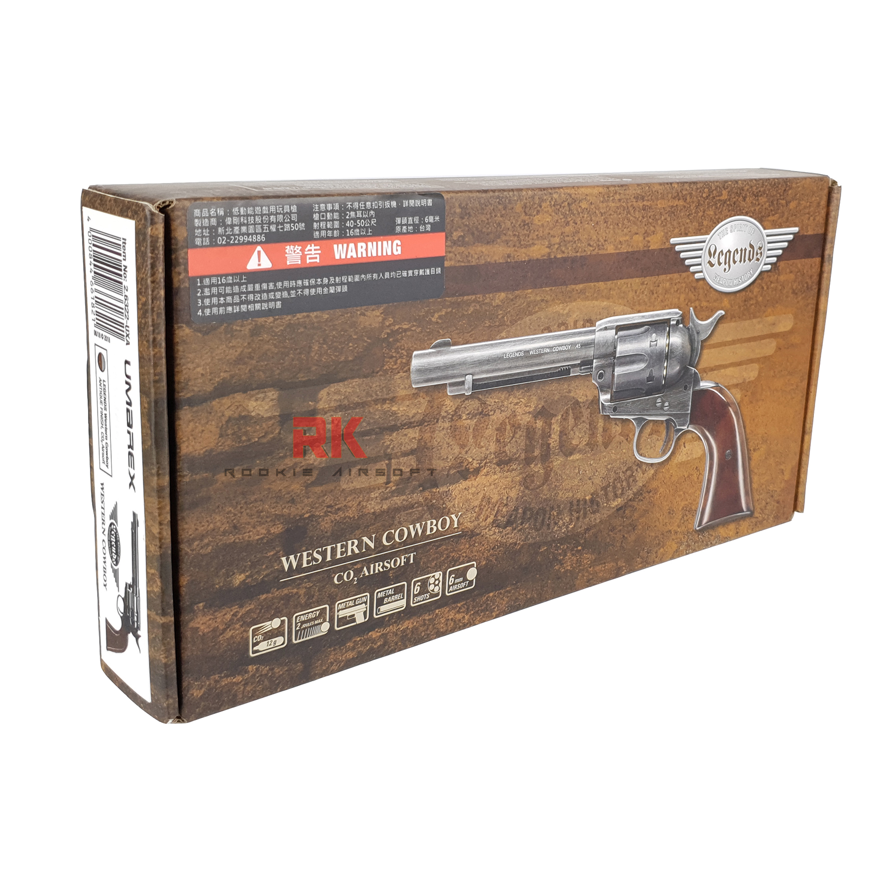 UMAREX Colt SAA Peacemaker .45 Co2 6mm - Antique Black