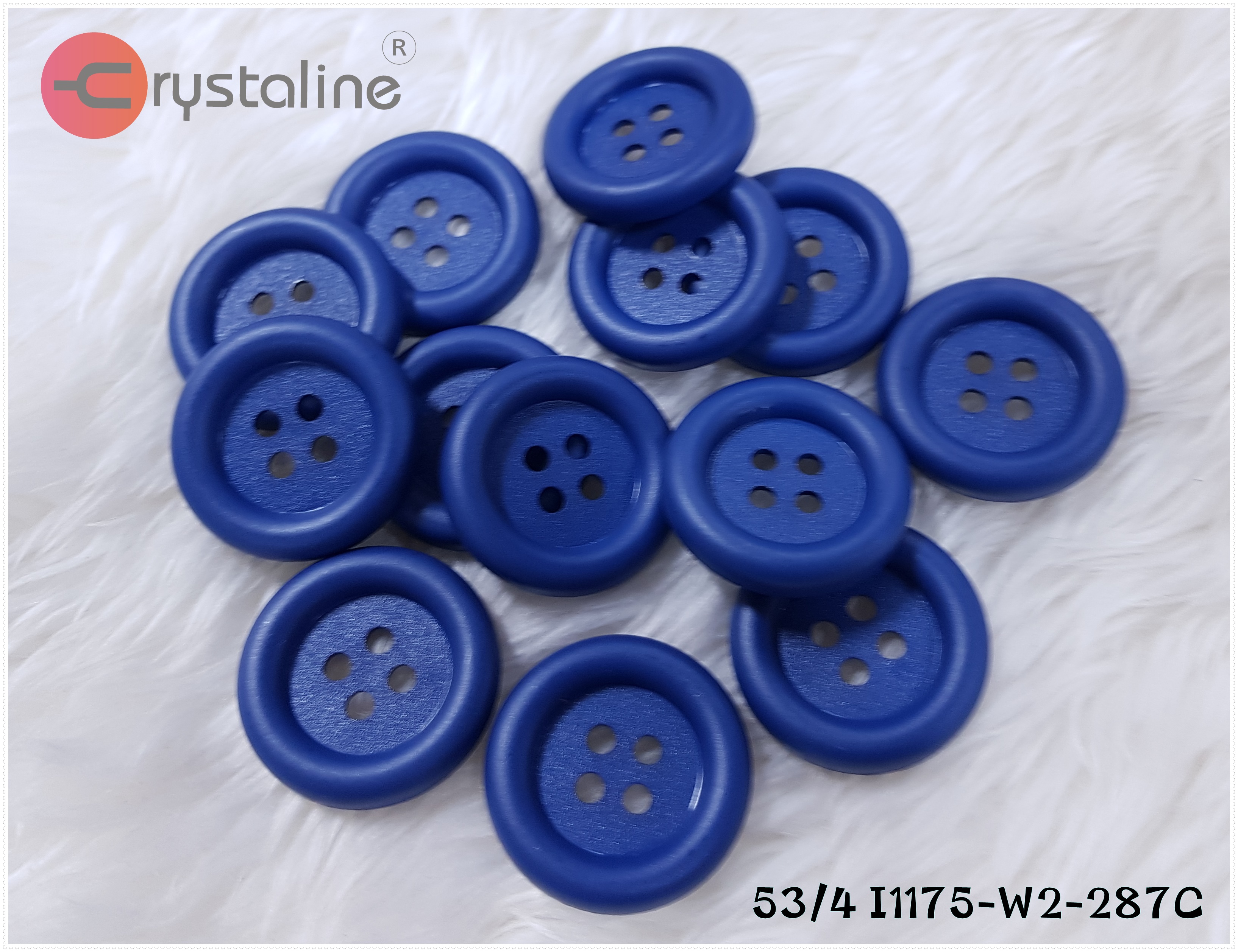 Big button - Blue col. (size 53L,50pcs/pack)