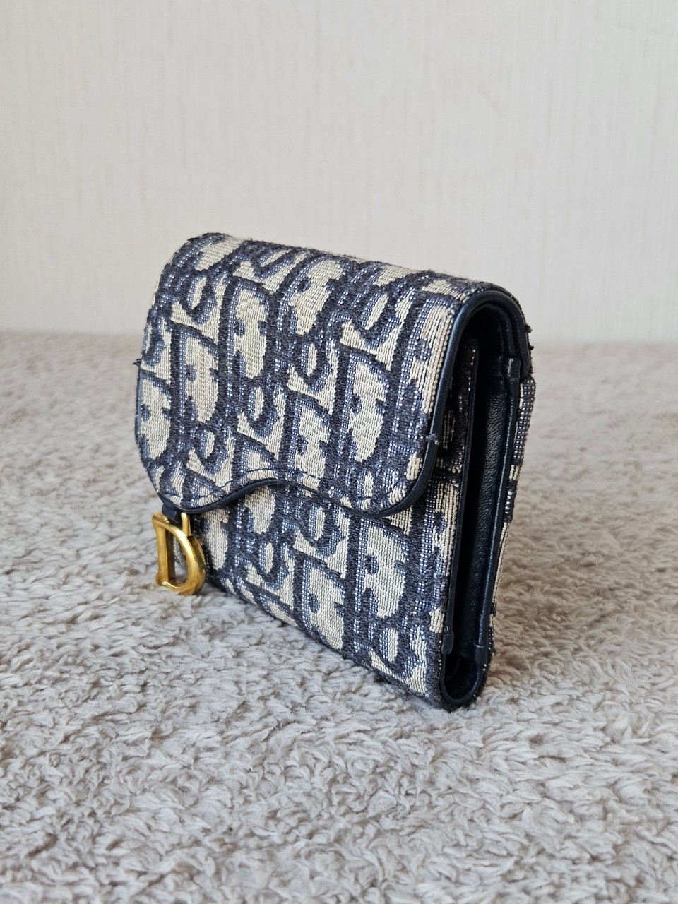Dior Saddle Lotus Trifold Wallet