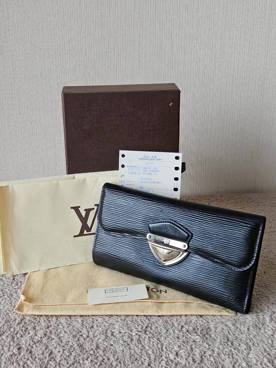 LV Eugenie Black Epi Wallet
