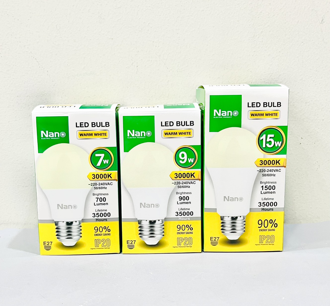หลอด LED Bulb แสงวอร์ม Nano