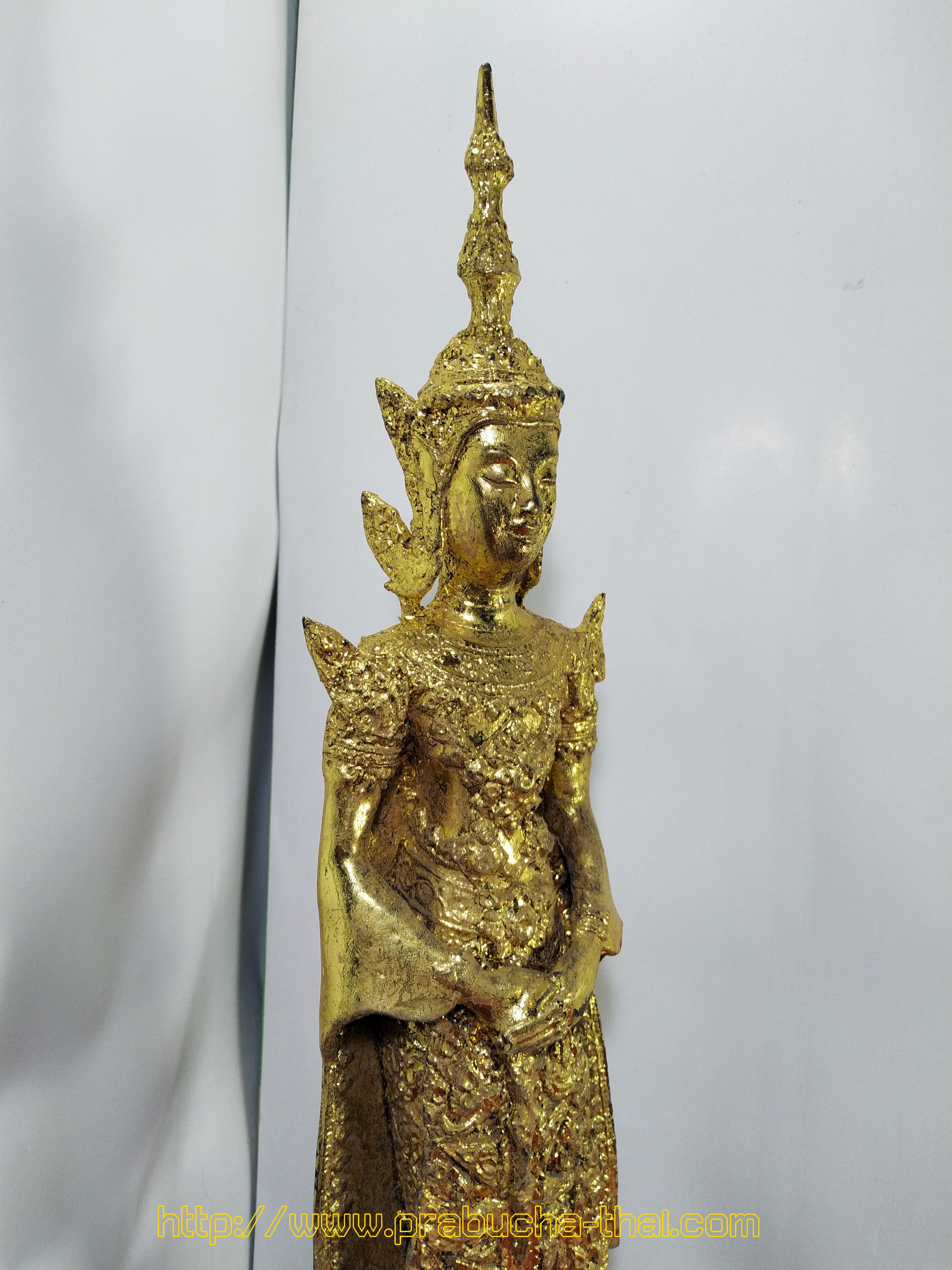 พระพุทธรัตนะ ปางถวายเนตร (พระประจำวันอาทิตย์) สูง 18 นิ้ว เนื้อสำริดลงรักปิดทอง