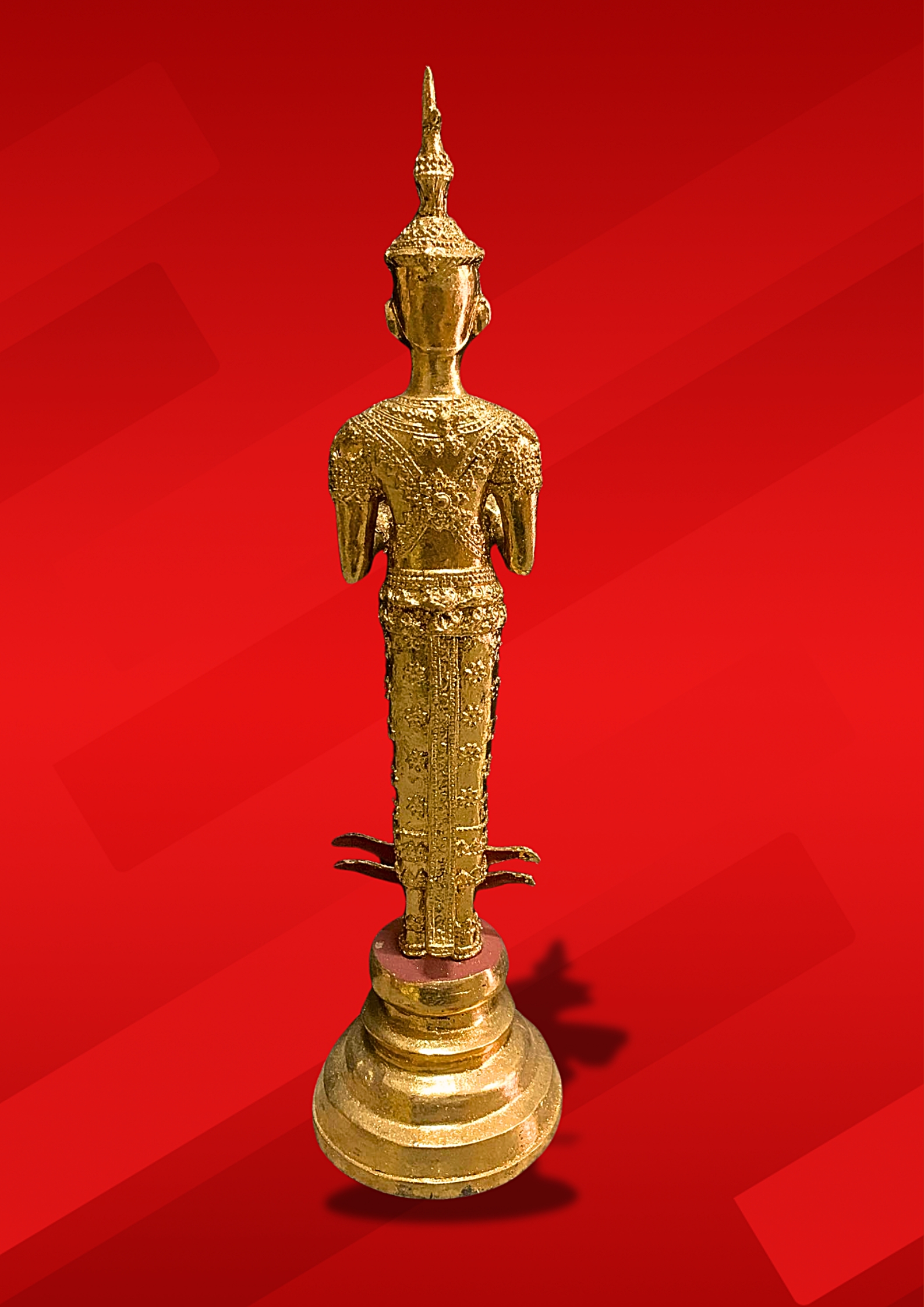 พระคลังสมบัติ ลงรักปิดทอง สูง 16 นิ้ว