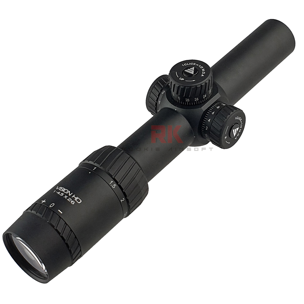 Arrow Optics AIMTAC Vision HD 1-4.5x26mm Rifle Scope (Black)