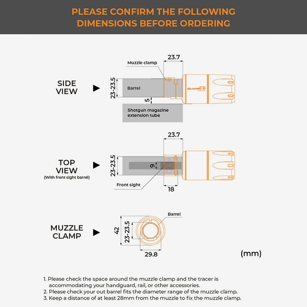 ACETECH Quark C Tracer Unit for Shotgun