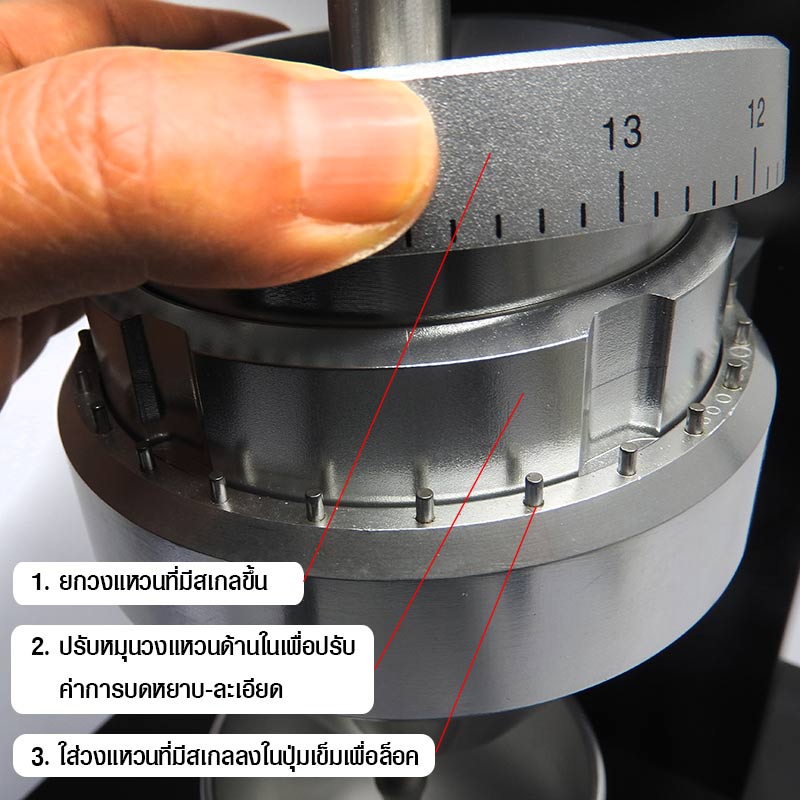 Industrial Commercial-Manual Coffee Grinder with Ø83mm.Conical burrs