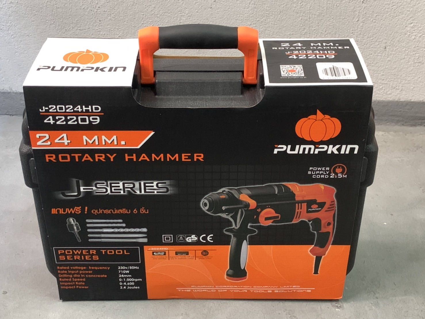 สว่านโรตารี่สกัด 24 มิล พัมคิน 710w PTT2-24HD รุ่นงานหนัก