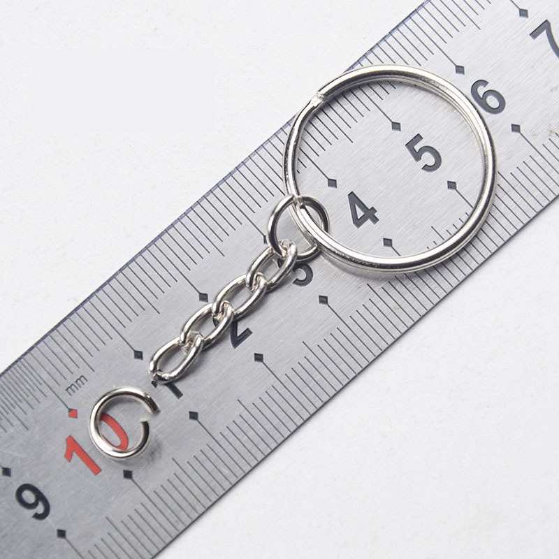 100ชิ้น, 500ชิ้น อะไหล่พวงกุญแจ พวงกุญแจ ห่วงพวงกุญแจ