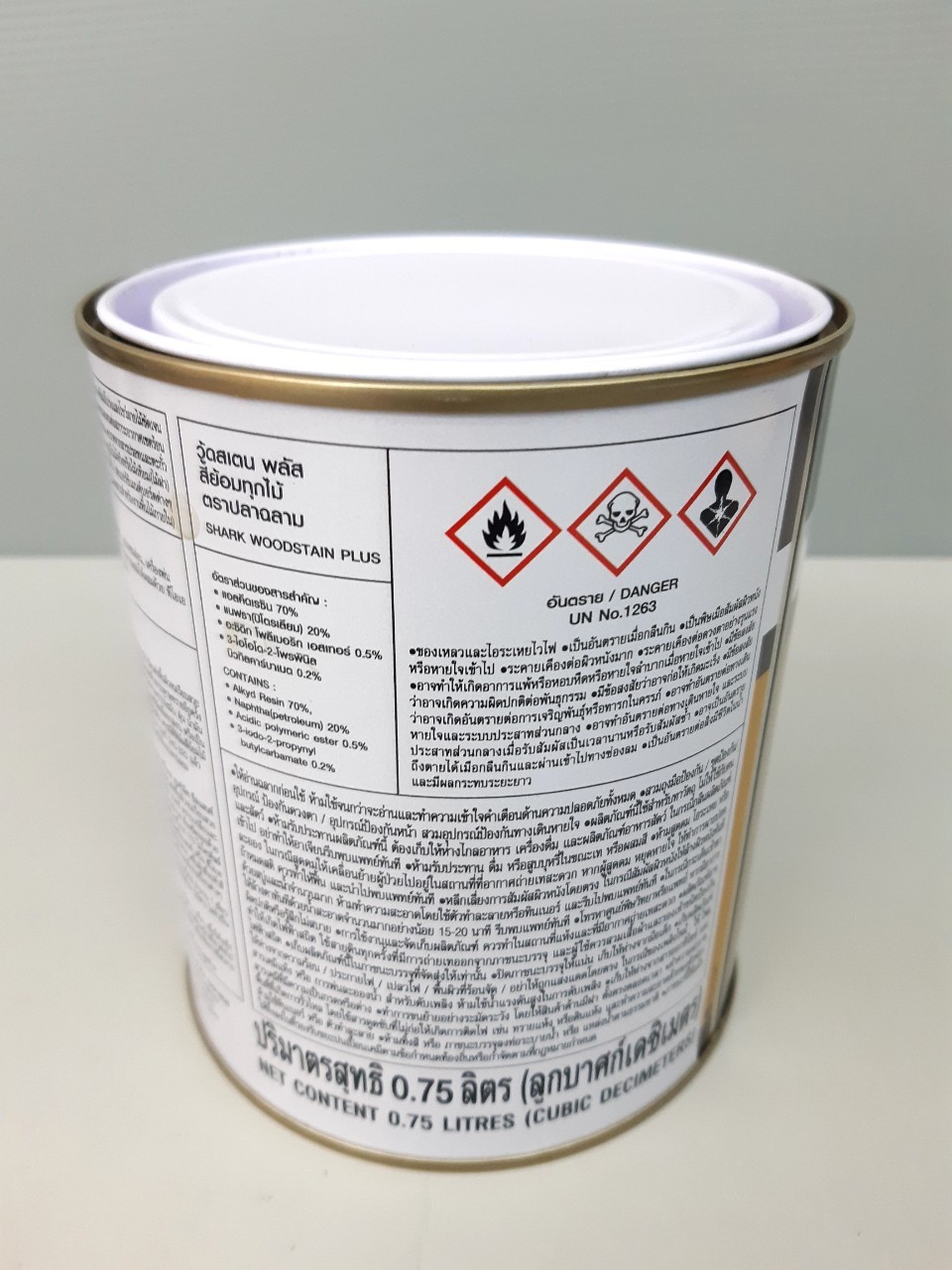 สีย้อมไม้พลัสกึ่งเงา 0.75 ลิตร