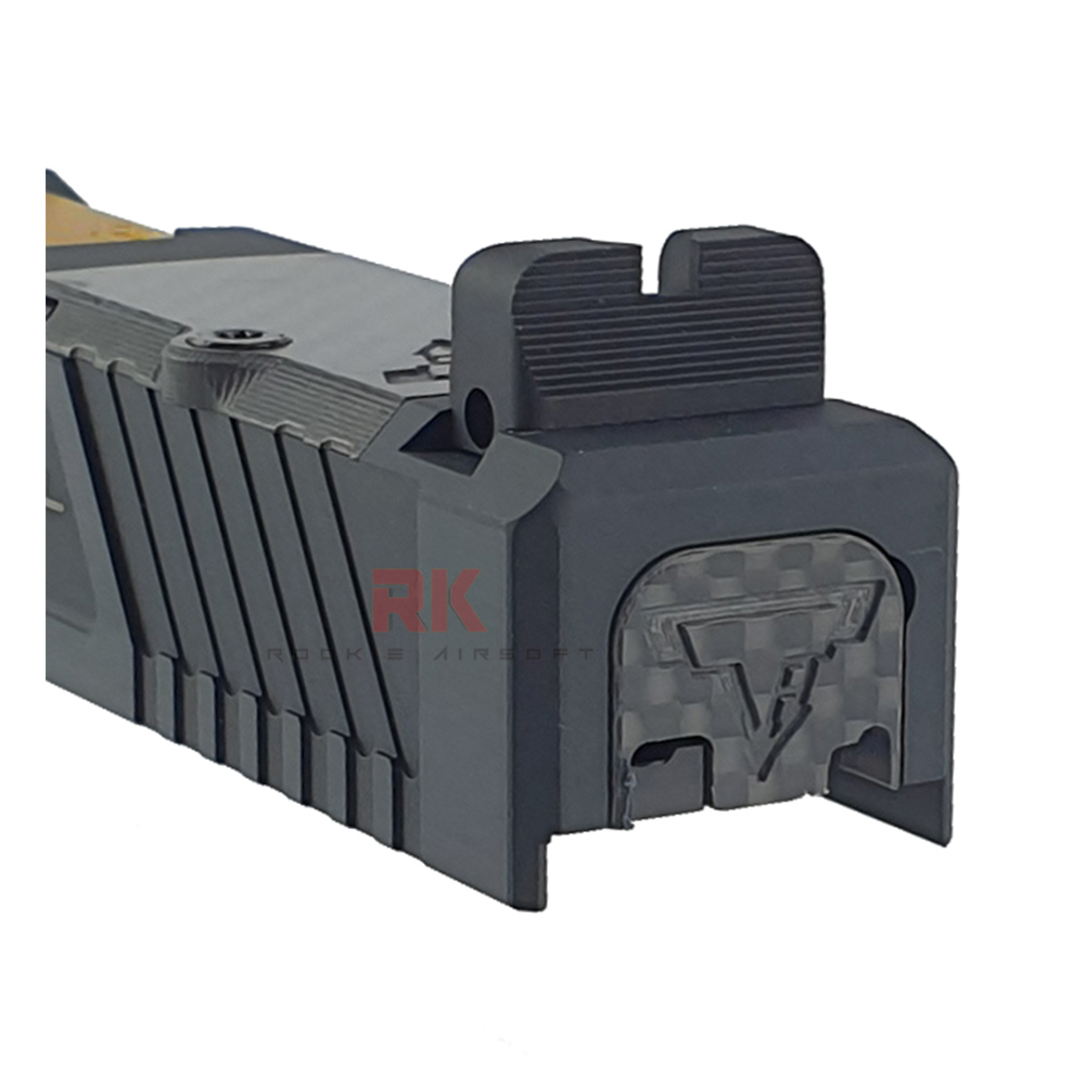 NOVA CNC Aluminum TTI G19 RMR Slide Kit for Marui G19 (Shiny Black)