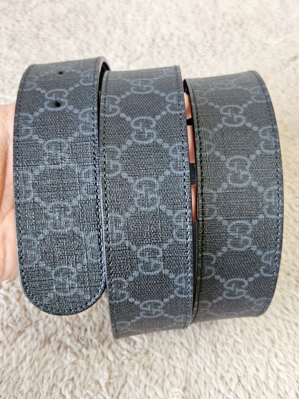 Gucci GG Supreme Belt with G Buckle