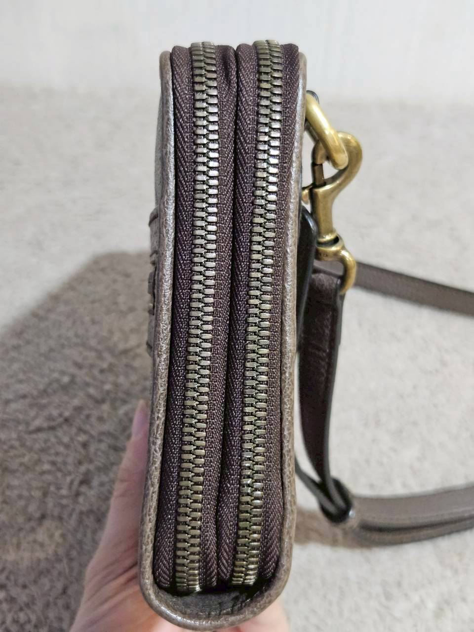 Gucci 575722 Ophidia Shoulder Bag Supreme Beige Brown