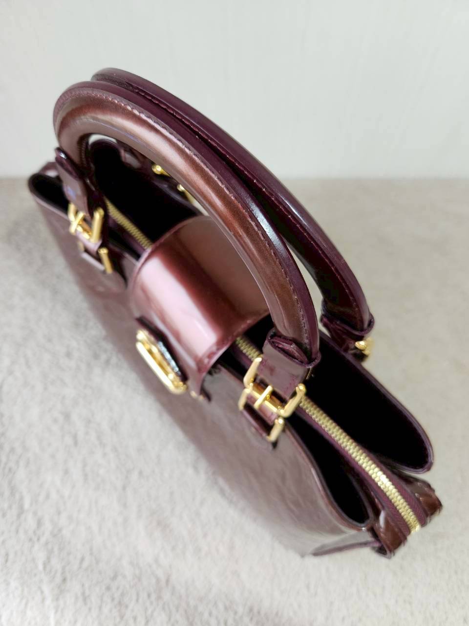 LV M91390 Melrose Amarante Vernis