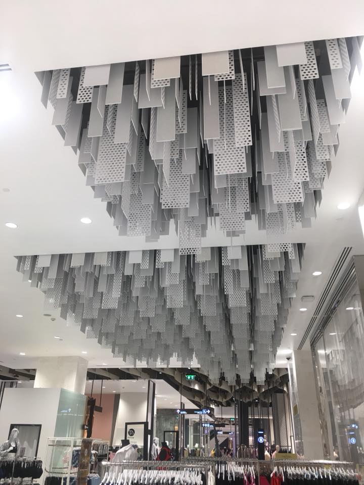 พลาสวูดฉลุลาย 3 มม.ตกแต่งห้าง Siam Takashimaya Department Store