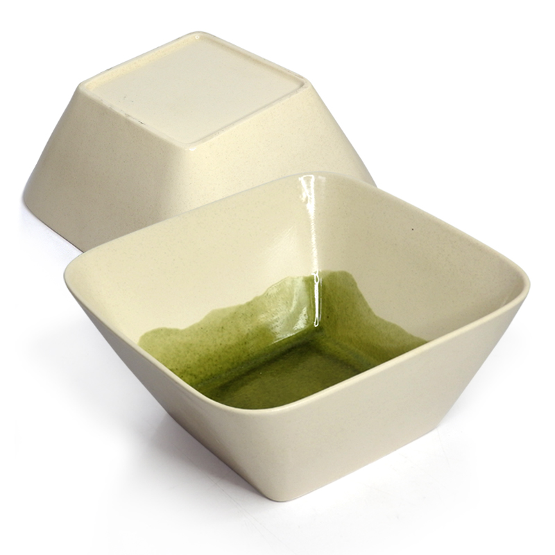 ชั้นวางสี่เหลี่ยมกรงเหล็กสูง 12 cm+ชามเซรามิค