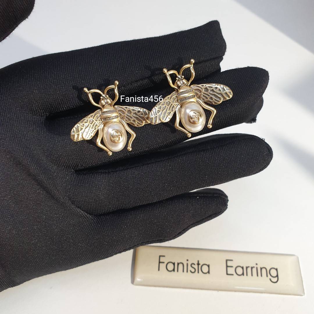 ต่างหู Gucci ต่างหู กุชชี่ ติดหู ต่างหู Gucci ผึ้ง งานไฮเอน 1:1